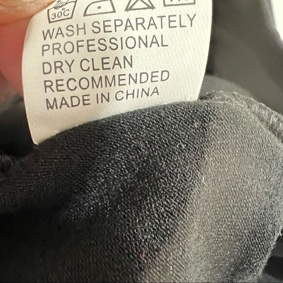 Holiday black dress with moose and red and black buffalo plaid pants 2 piece set - Picture 8 of 10